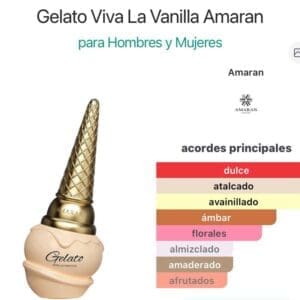 Gelato viva la vida vanilla Amarán EDP - Imagen 5