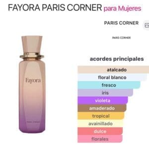 Fayora EDP Paris Corner 100ml - Imagen 4