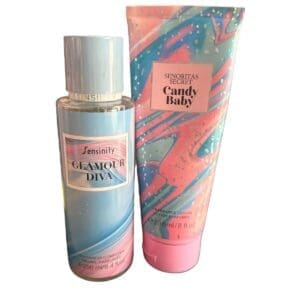 Sensinity Pack De Bruma Corporal y Crema Corporal Hidratante Perfumada 3 Aromas Her Fantasy Gold Girl y Glamour Diva - Imagen 6