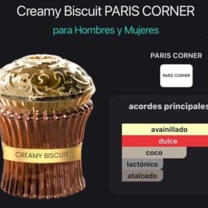 Paris Corner Creamy Biscuits EDP 100ml - Imagen 5