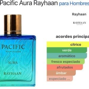 Rayhaan Pacific Aura Pour Homme EDP 100ml - Imagen 4