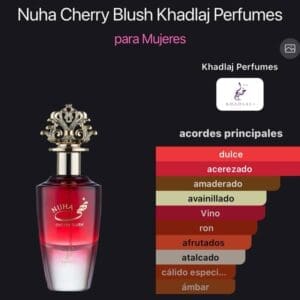 Khadlaj Nuha Cherry Blush EDP 100ml - Imagen 4