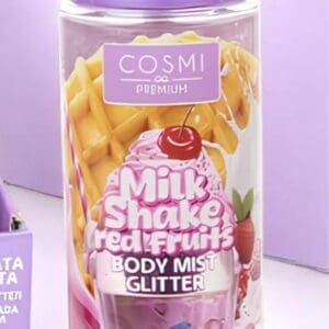 COSMI Body Mist Glitter Milk Shake Red Fruits y Ice Cream Marshmallow 100ml Aroma Fresco y Alegre Ideal para Cualquier Ocasión - Imagen 4