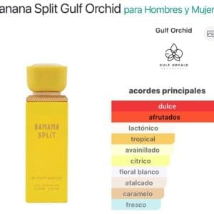 Banana SPLIT By Gulf Orchid EDP 100ML Notas Platano dulce - Imagen 4