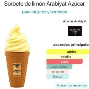 Arabiyat Sugar Lemon Sorbet EDP 100ml - Perfume de Limón Suave y Dulce para una Fragancia Fresca - Imagen 4