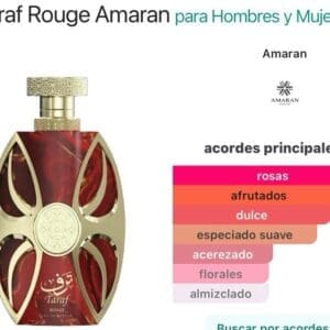 Amaran Taraf Rouge EDP 100ml - Imagen 4