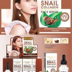 Kiss Beauty Serum Facial Retinol Collagen Snail 24K Anti Edad Revitalizante Elasticidad 30 ml Hidratación Suave y Elástica - Imagen 3