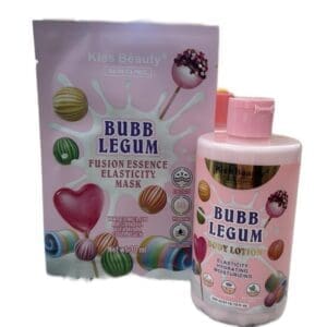 Kiss Beauty Pack Dulce tentación 2 productos crema corporal y mascarilla diferentes aromas Candy Fantasy Fruit Gummy Strawberry Cheesecake Cherry Boom Chocolate Fudge Bubb Legum y Cotton Candy - Imagen 15