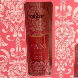 Estuche Set Prady Yani Sweet , colonia , body splash y gel , - Imagen 3