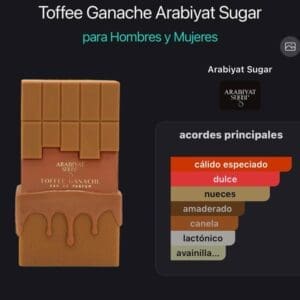 Arabiyat Sugar EDP 100ml - Toffee Ganache para Hombres y Mujeres, Fragancia Oriental Vainilla, Notas de Avellana, Clavo de Olor, Leche y Vainilla - Imagen 4