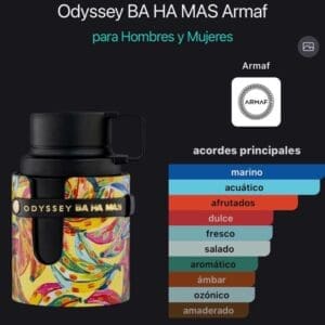 Armaf Odyssey Ba Ha Mas EDP 100ml - Imagen 4
