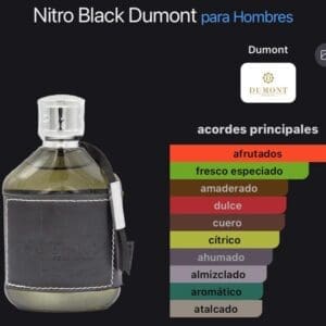 Dumont Nitro Pour Homme Black EDP 100ml - Imagen 4