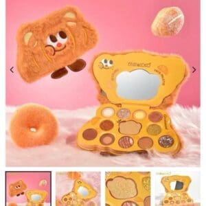 Kevin&Coco Paleta de Maquillaje Kawaii con 10 Colores y Espejo Integrado Tres Modelos Disponibles Diseño Divertido y Encantador - Imagen 8