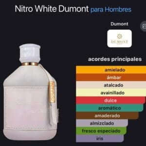 Dumont Nitro Pour Homme White EDP 100ml - Perfume Masculino de Alta Calidad - Imagen 4