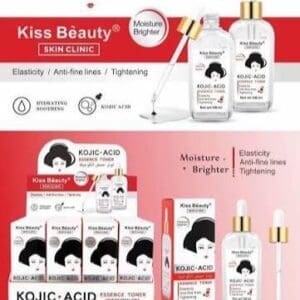 Kiss Beauty Tónico Esencial KOJIC ACID 100 ml - Elasticidad Anti-líneas Finas Ajustante para Piel - Imagen 3