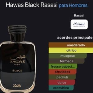 Rasasi Hawas Black EDP 100ml - Imagen 5