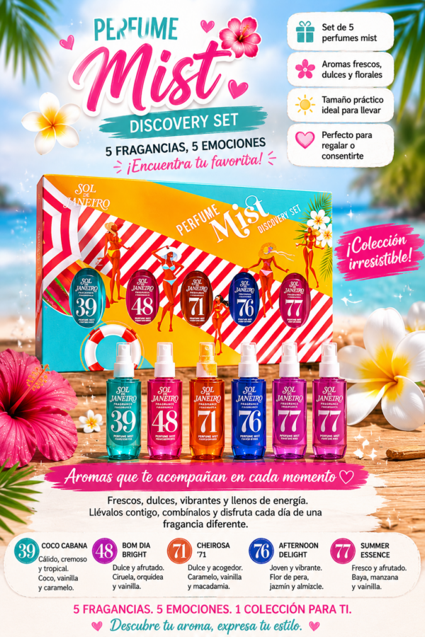 Pack brumas Sol de Janeiro perfume corporal