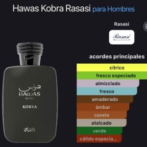 Hawas For Him Kobra – Rasasi EDP 100ml - Imagen 3