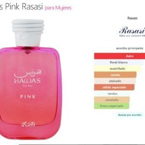Lattafa Hawas Pink Eau de Parfum perfume árabe mujer