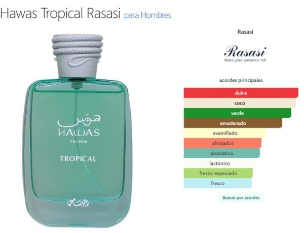 Lattafa Hawas Tropical Eau de Parfum 100ml perfume árabe